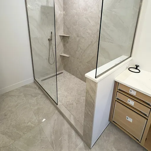 professional bath shower tile installation